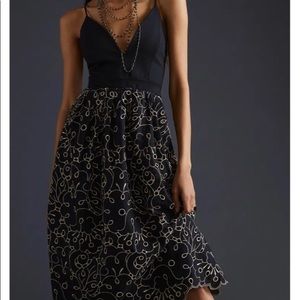 New Anthropologie Maeve eyelet midi dress S